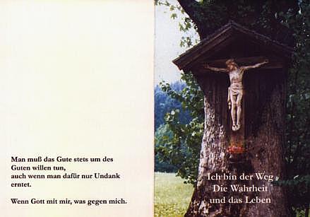 Zum größeren Bild - o Herr, gib seiner Seele die ewige Ruhe! Und das ewige Licht leuchte ihm! Herr, laß ihn ruhen in Frieden. Amen.